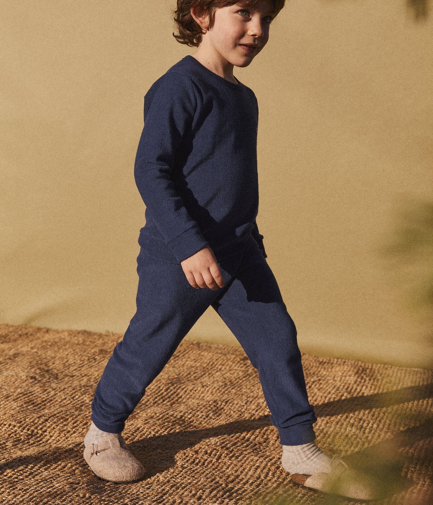 Boys Navy Logo Nightwear Set