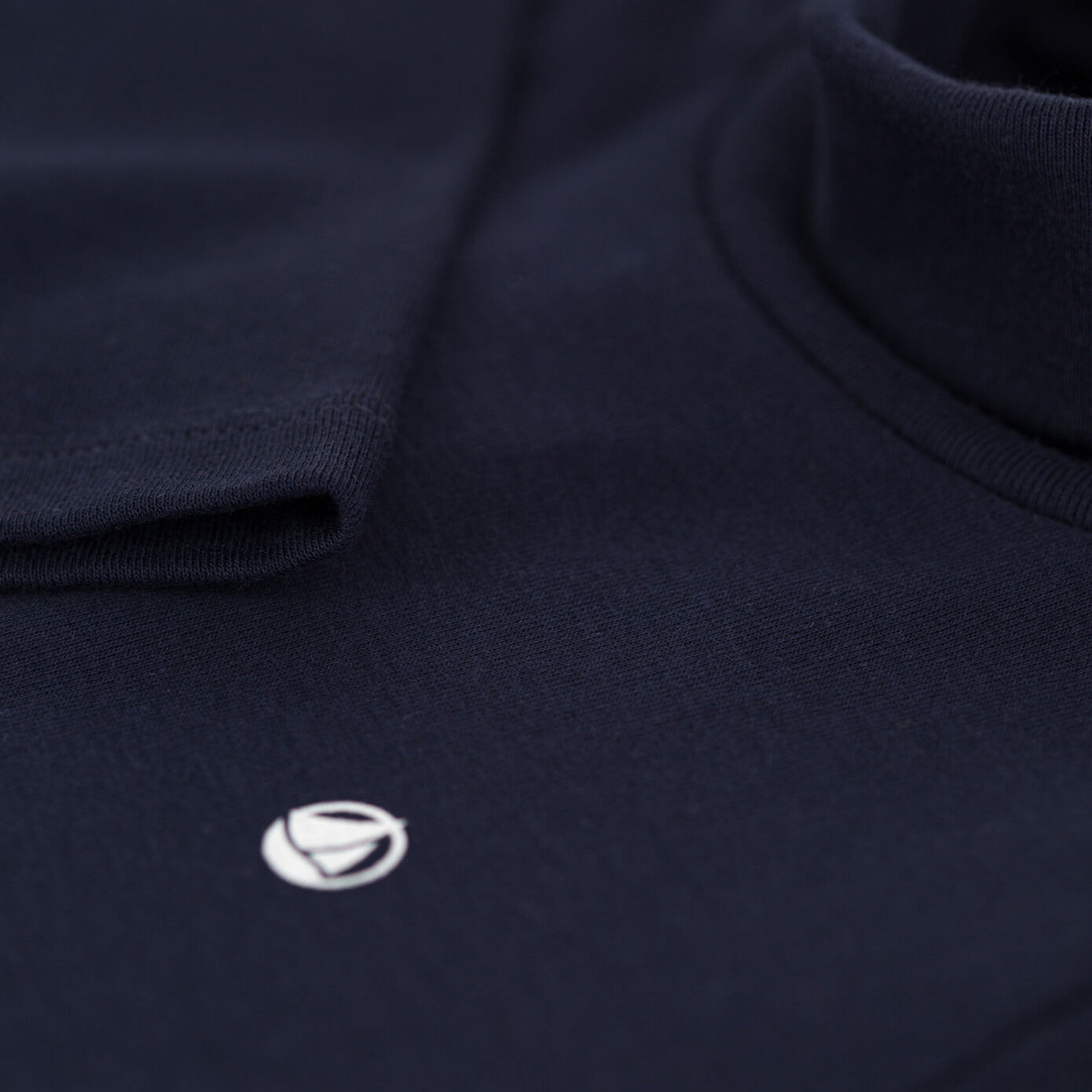 Boys & Girls Navy Logo Cotton Top