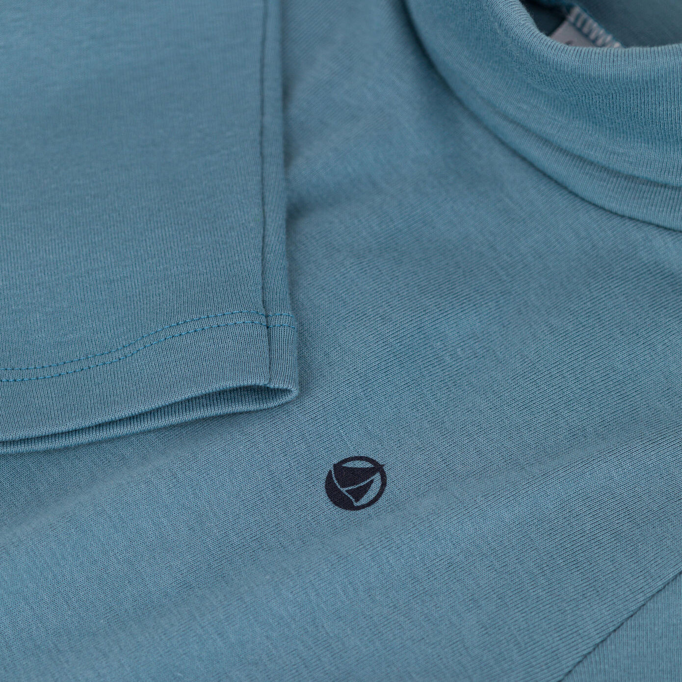 Boys & Girls Blue Logo Cotton Top