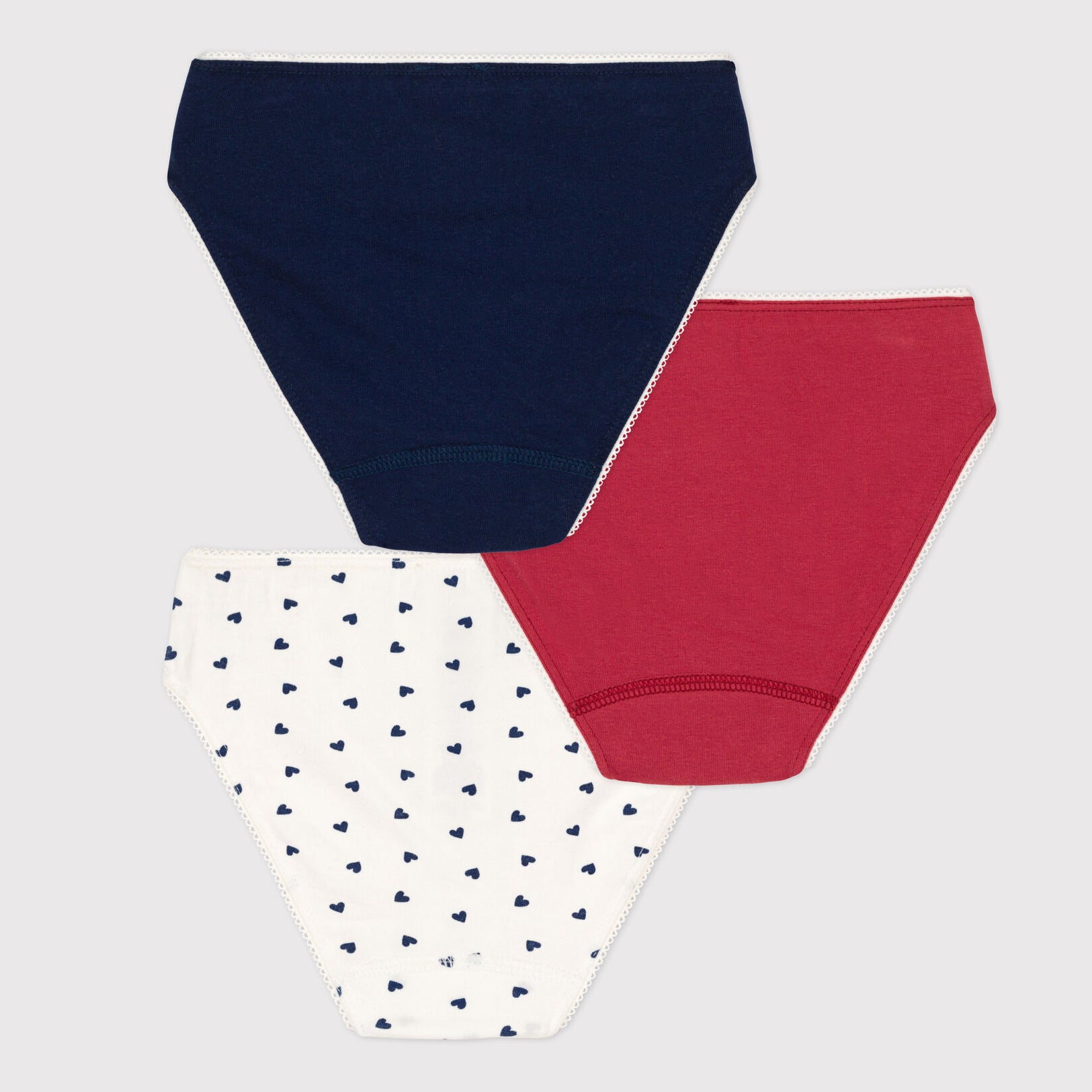 Girls Multicolor Cotton Underwear Set(3 Pack)