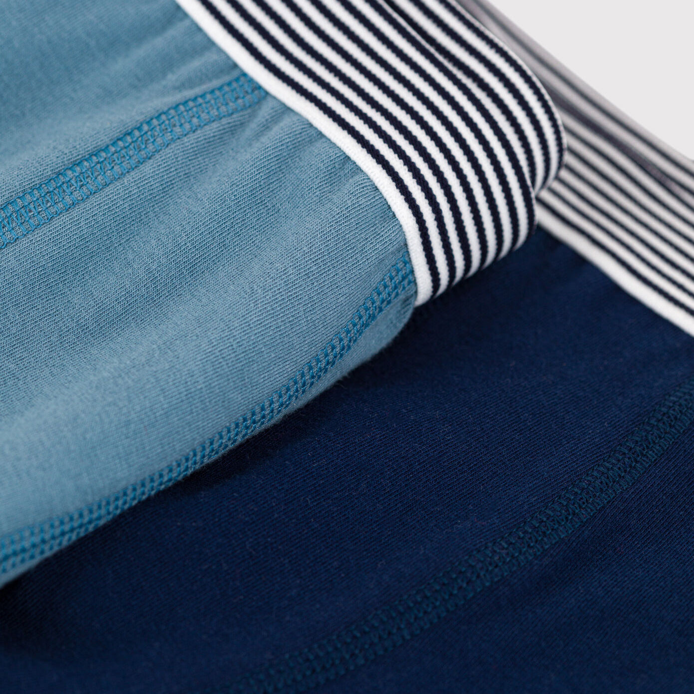 Boys Blue Cotton Underwear Set(2 Pack)