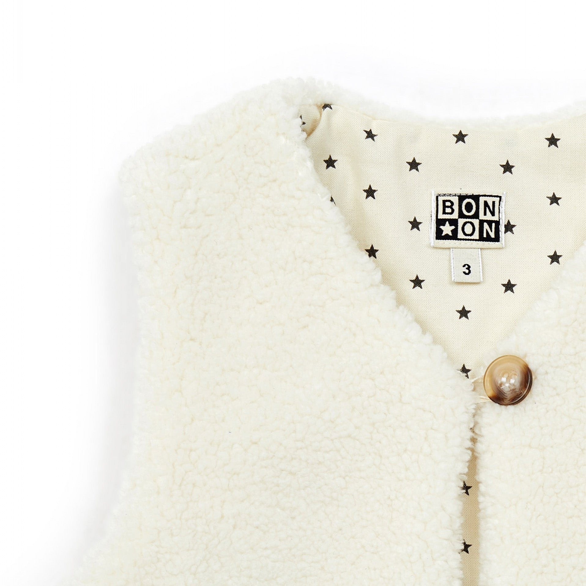 Girls White Gilet