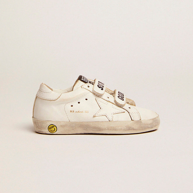 Boys & Girls White Star Shoes