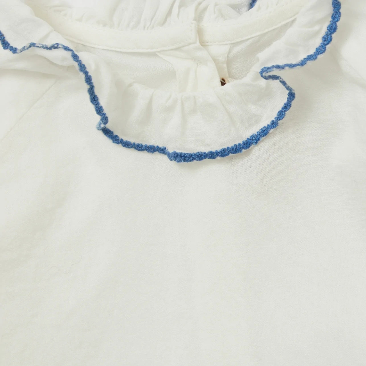 Baby Girls White Cotton Shirt