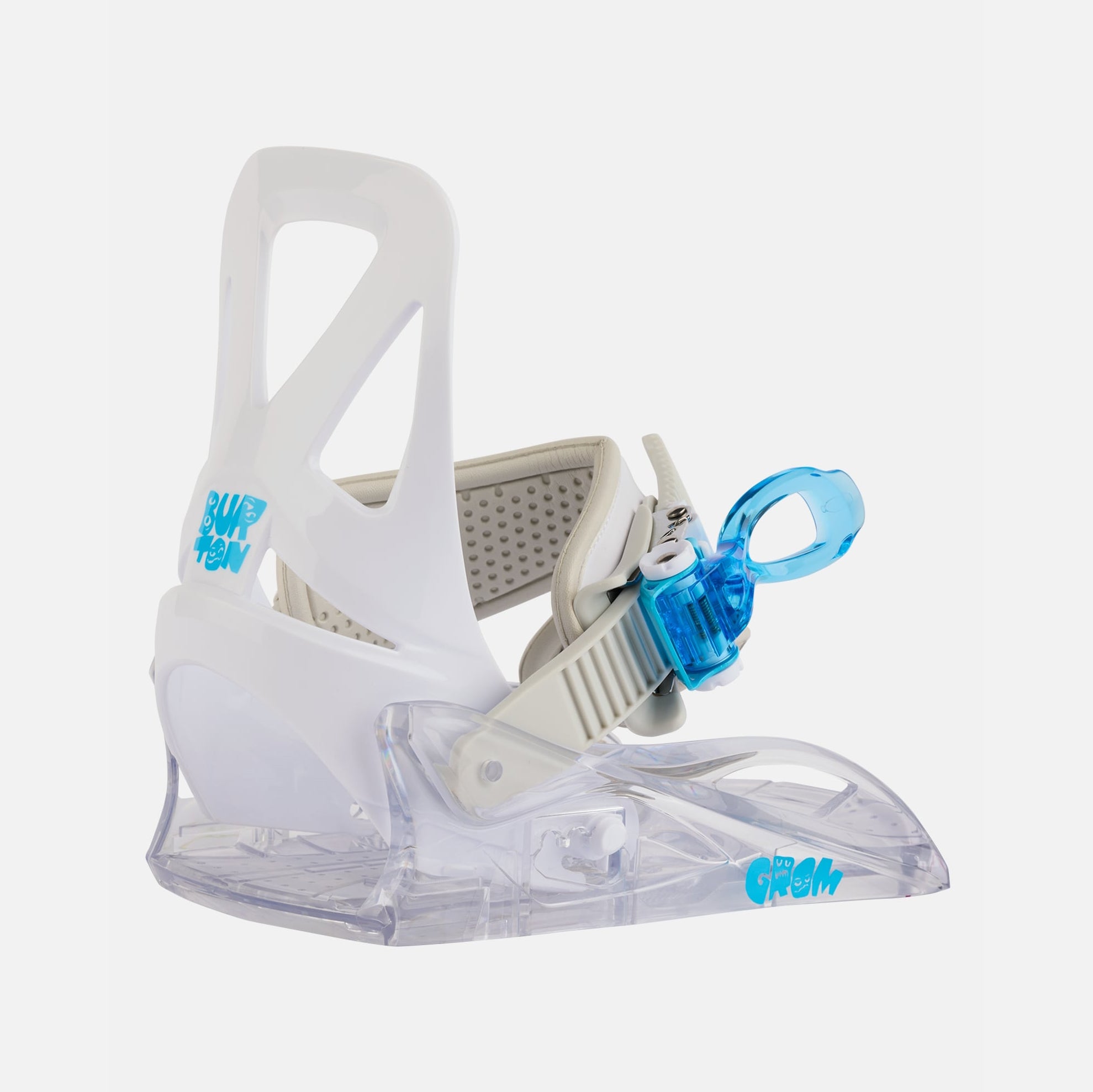 Boys & Girls White "RE:FLEX" Snowboard Bindings