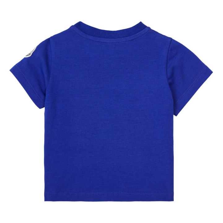 Baby Boys Blue Printed Cotton T-Shirt