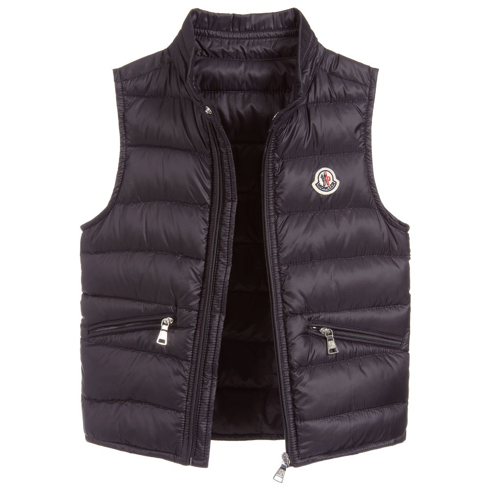 Boys Navy "GUI" Padded Down Gilet