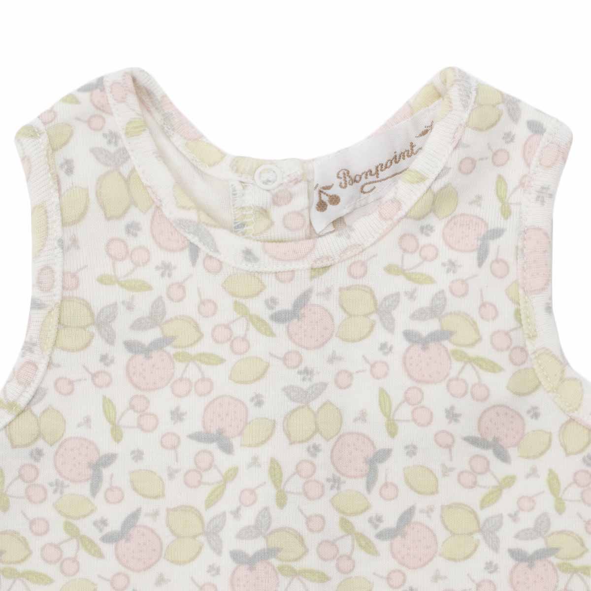 Baby Girls White Printed Cotton Set