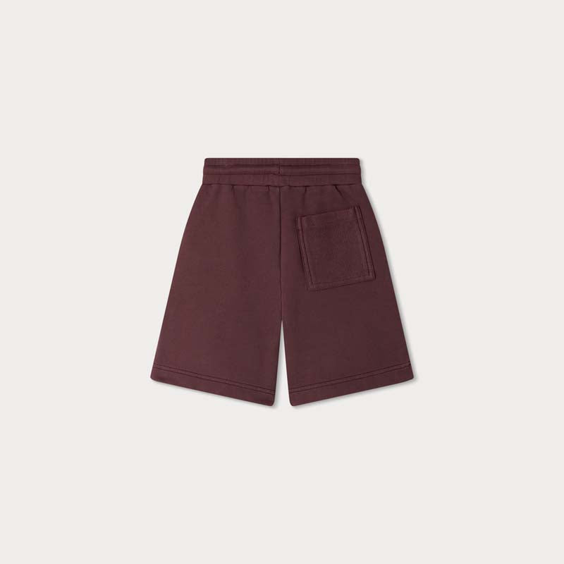 Boys & Girls Dark Red Cotton Shorts
