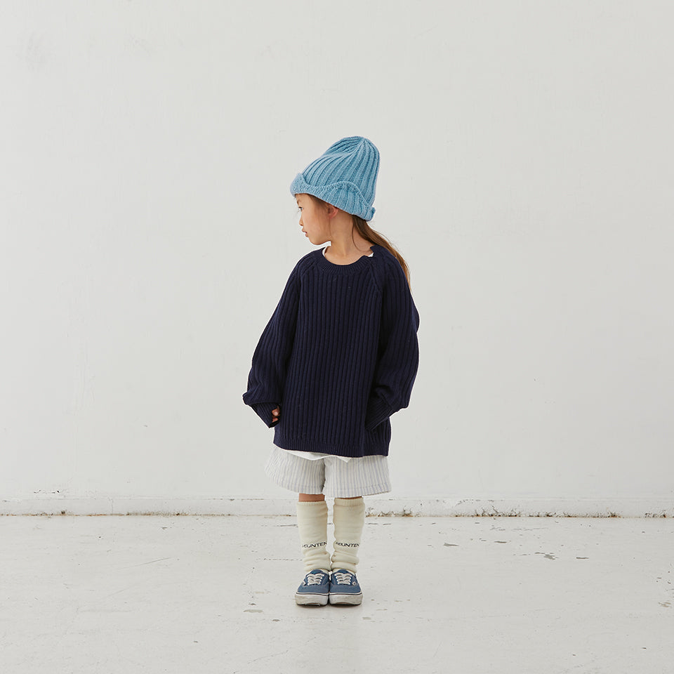 Boys & Girls Blue Wool Hat