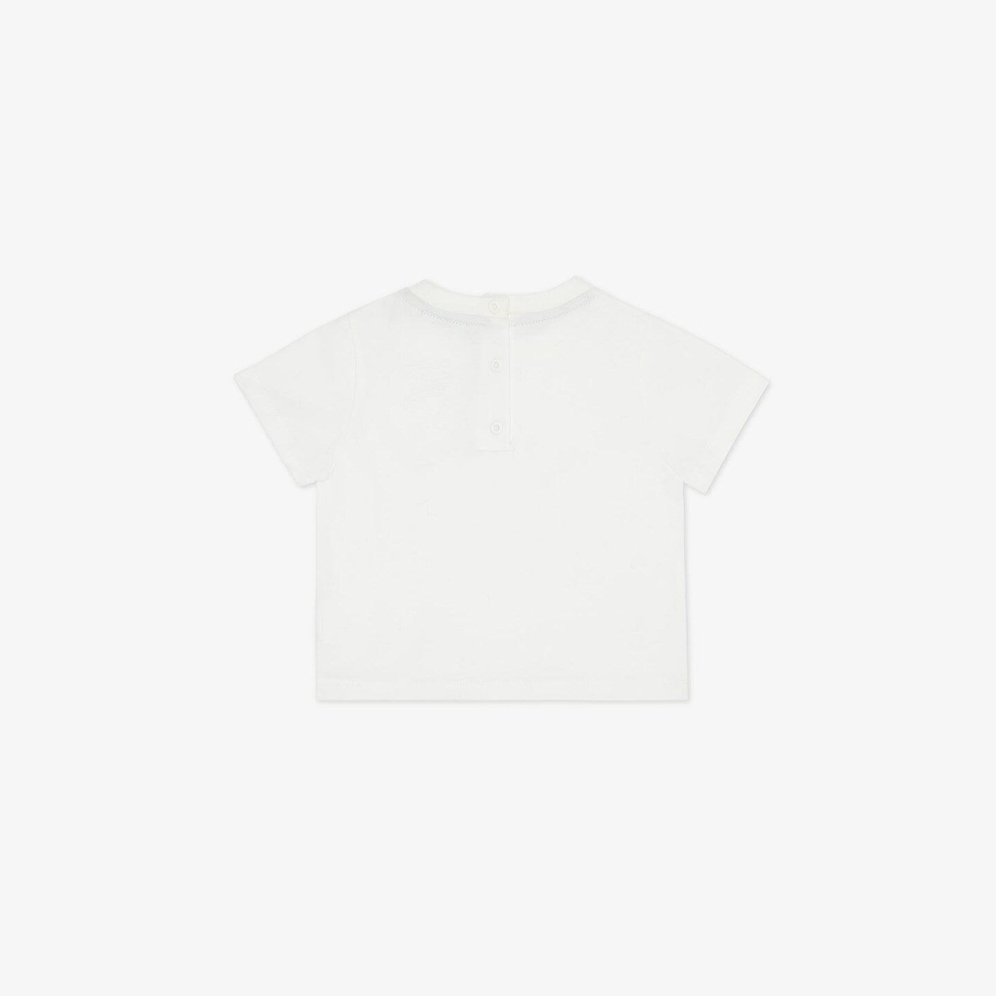 Baby Boys & Girls White Logo Cotton T-Shirt