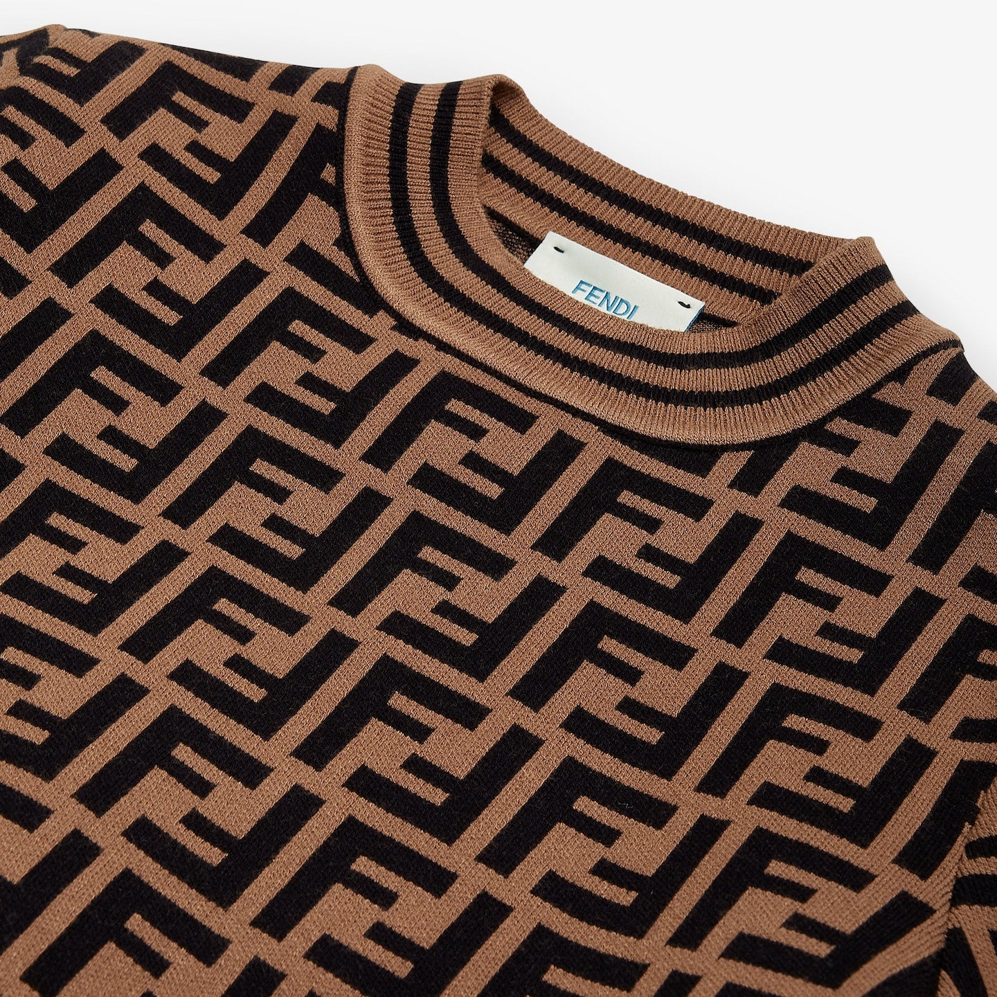 Girls Brown Logo Knit Sweater
