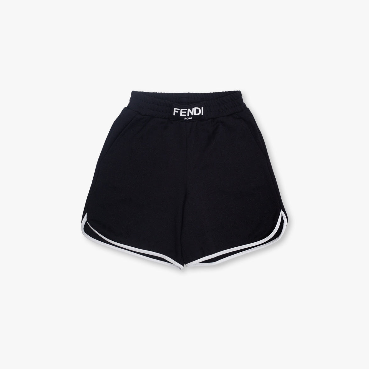 Boys & Girls Black Logo Shorts