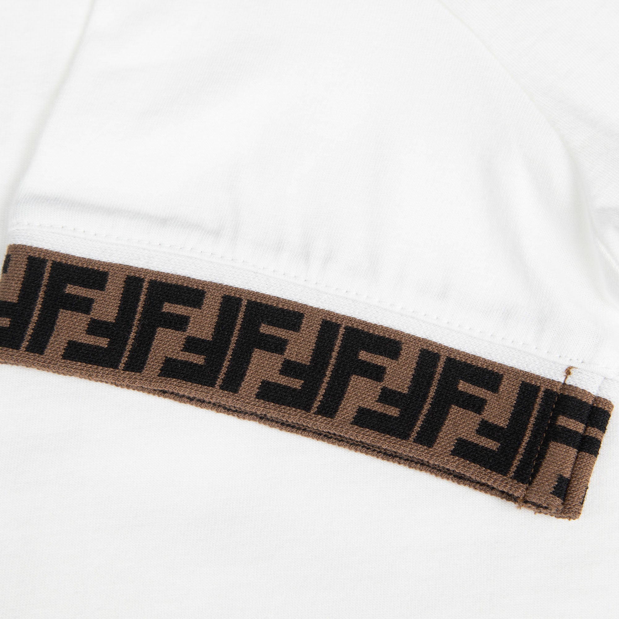 Boys & Girls White Logo Cotton T-Shirt