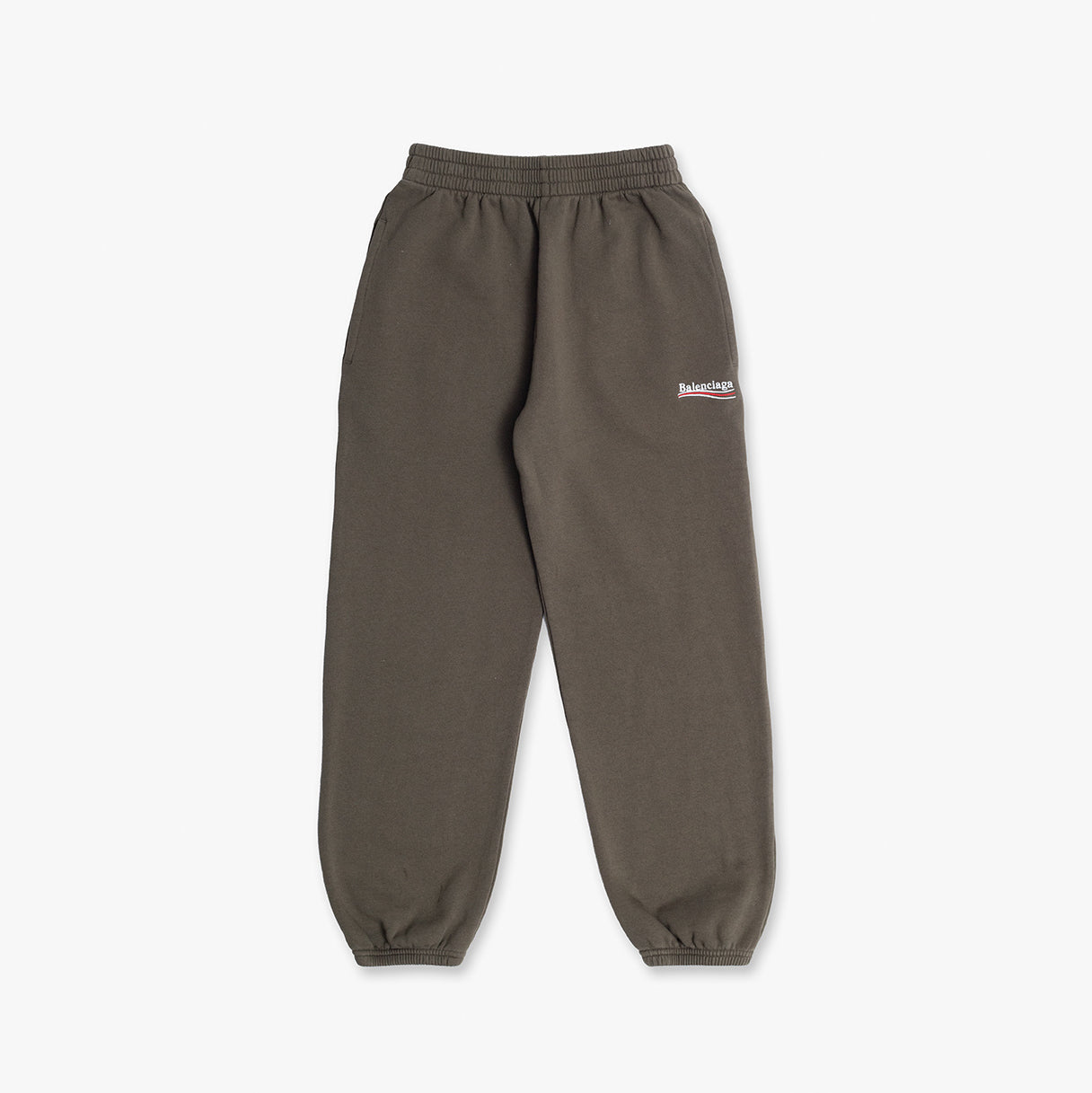Boys & Girls Khaki Logo Cotton Trousers