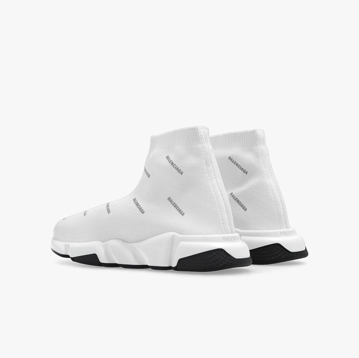 Boys & Girls White Logo Shoes