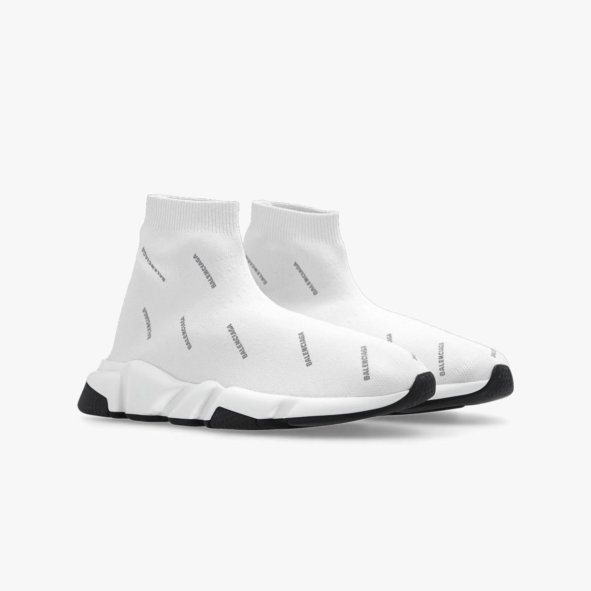 Boys & Girls White Logo Shoes