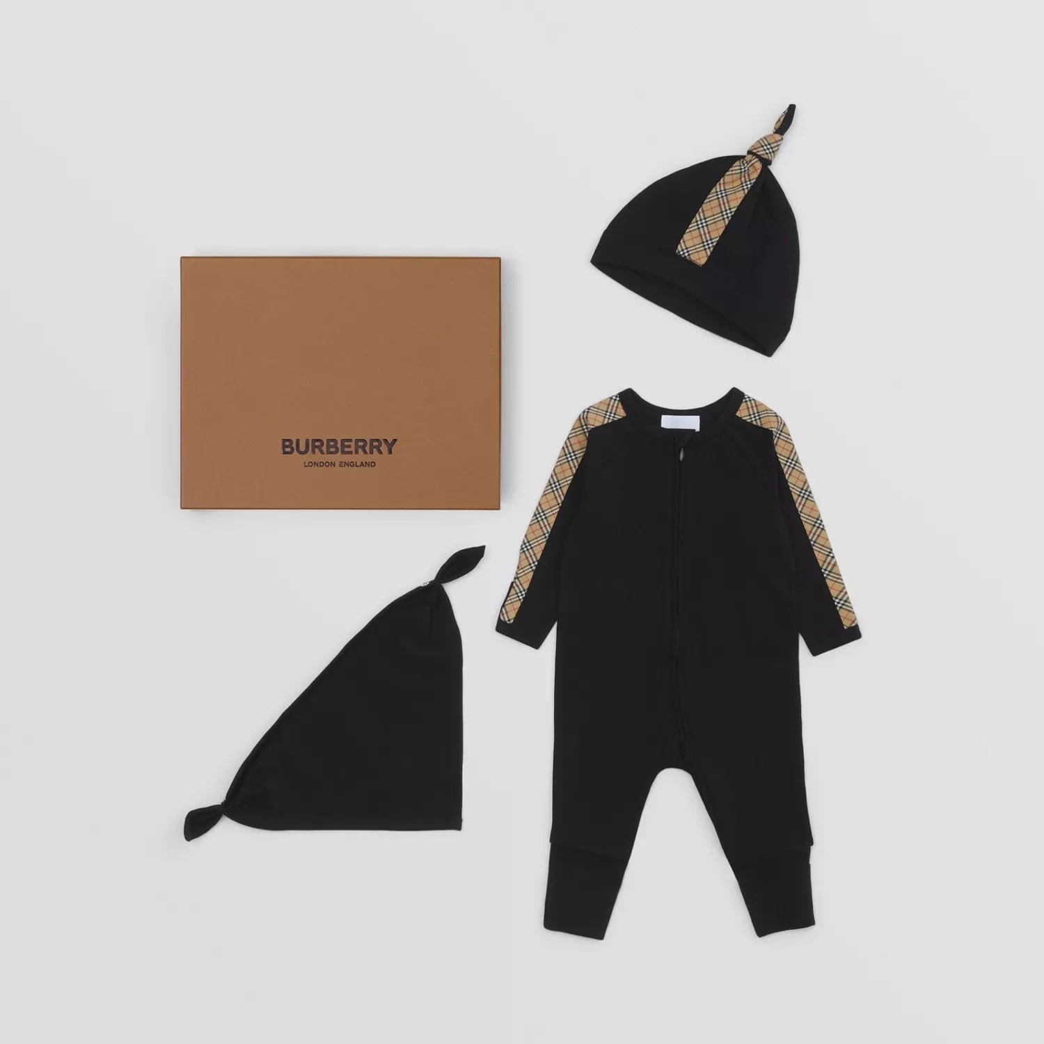 Baby Boys & Girls Black Babysuit Set