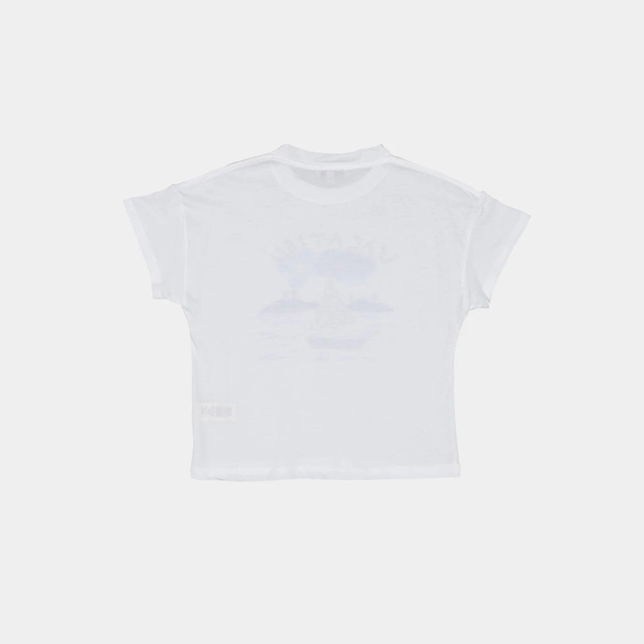 Boys & Girls White Printed T-Shirt