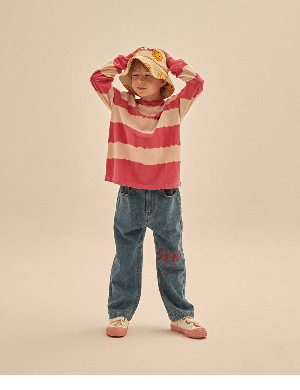 Boys & Girls Pink Cotton T-Shirt