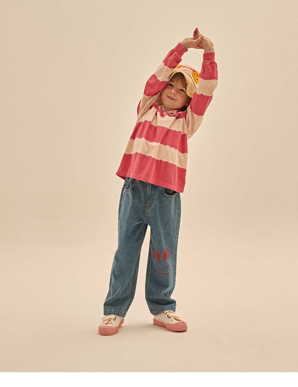 Boys & Girls Pink Cotton T-Shirt