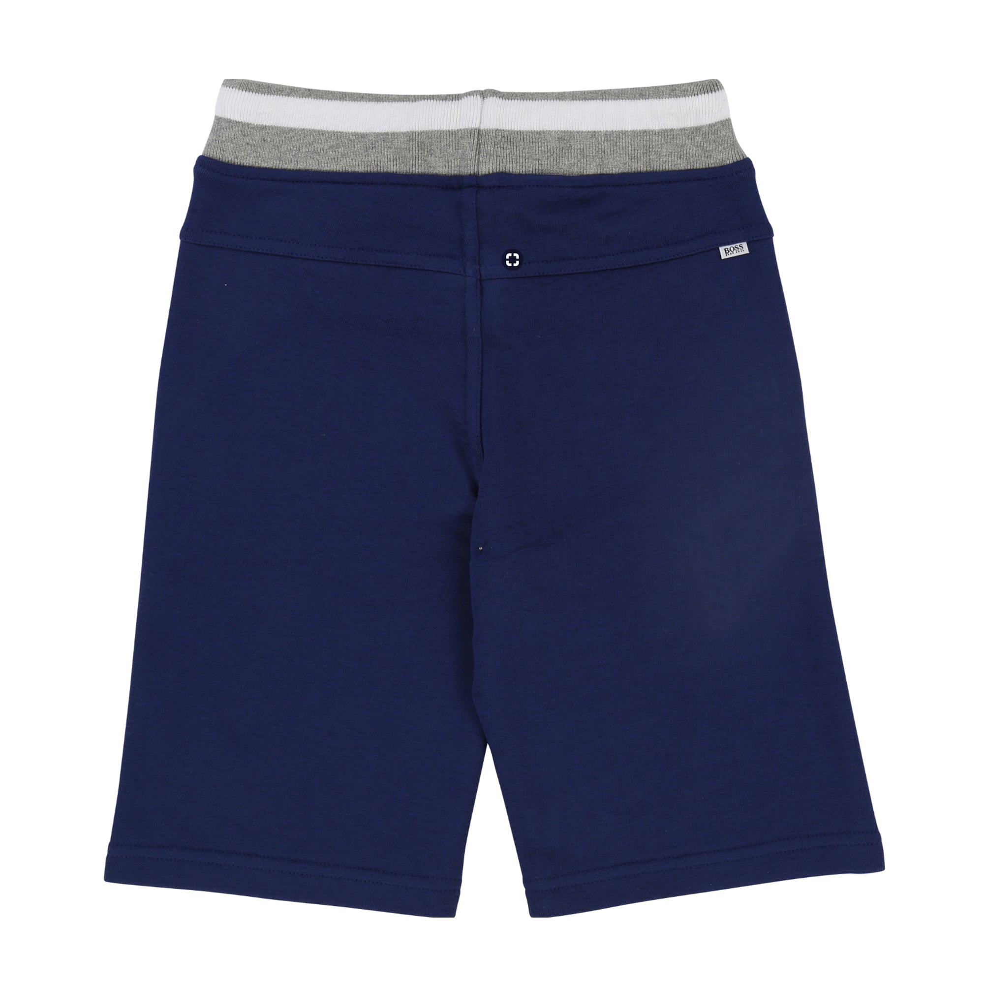 Boys Blue Logo Printed Shorts