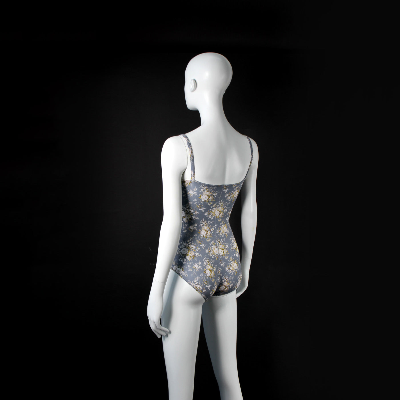 Girls Blue Floral Ballet Onesies