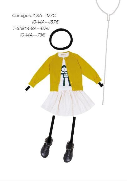 Girls Yellow Knitted Cotton Cardigan With Ribbed Cuffs - CÉMAROSE | Children's Fashion Store - 2