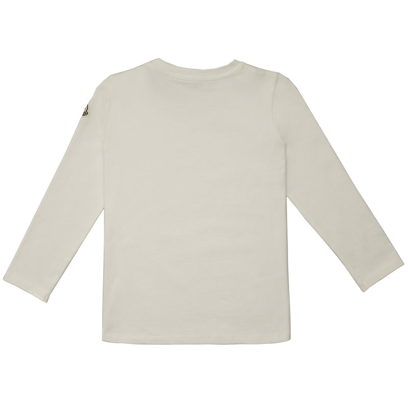 Baby White Fancy Printed Trims Long Sleeve T-Shirt - CÉMAROSE | Children's Fashion Store - 2
