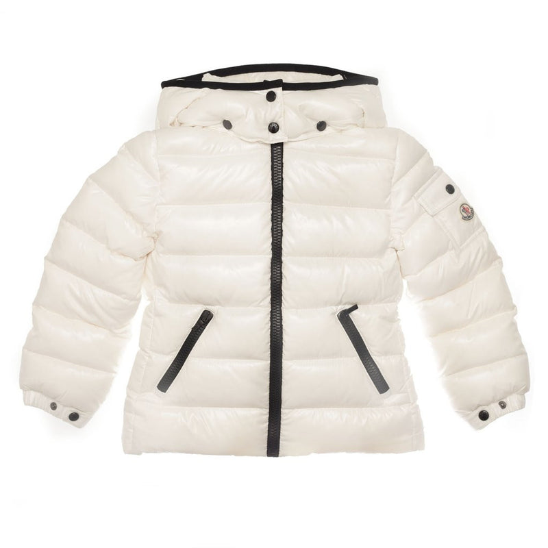 Girls Ivory Hooded 'Bady' Padded Down Jacket - CÉMAROSE | Children's Fashion Store - 1