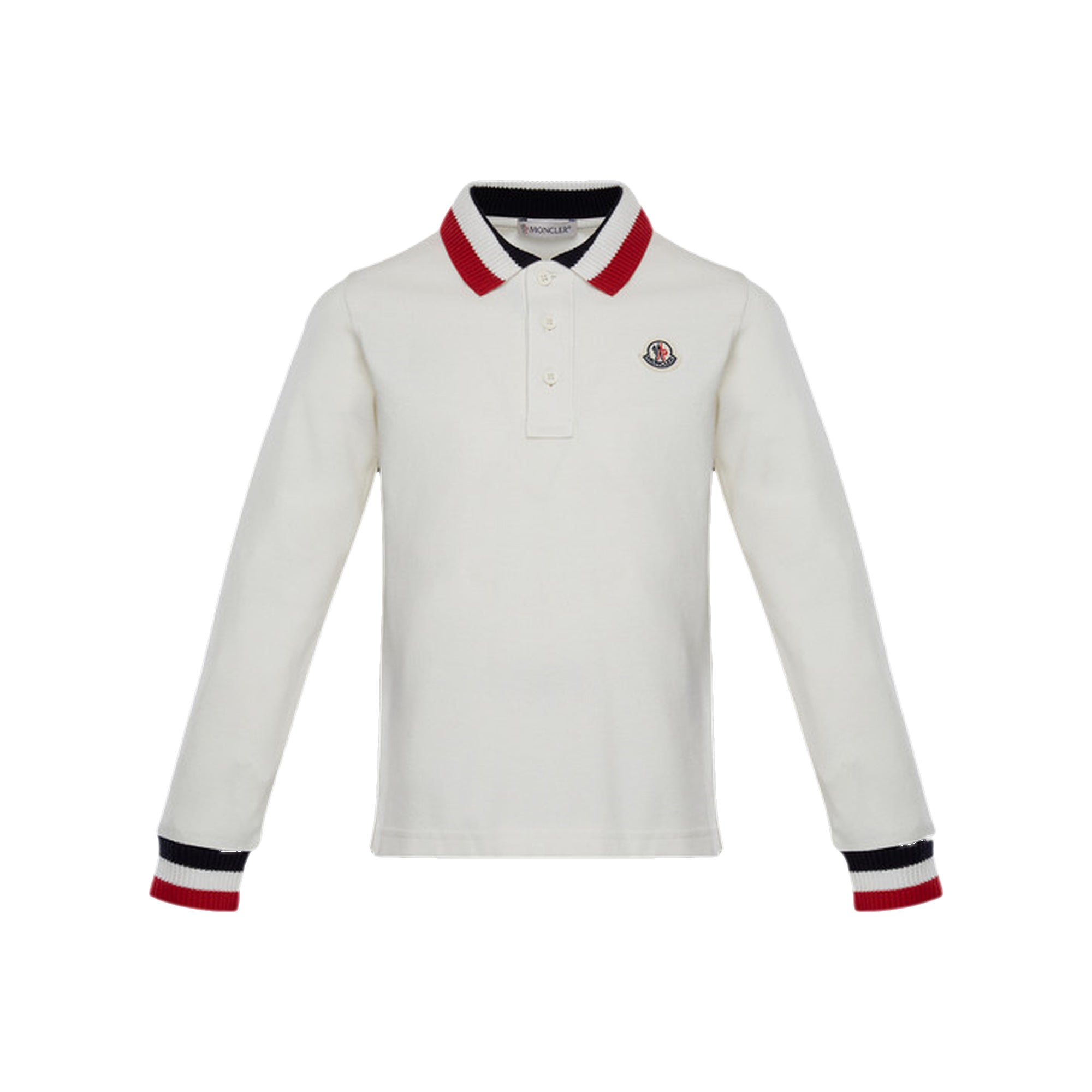 Boys White Cotton Polo Shirt