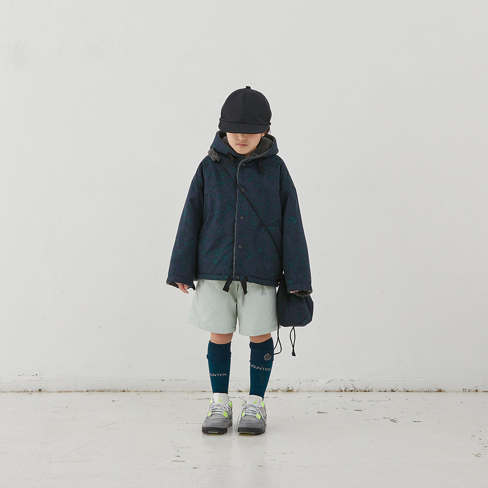 Boys & Girls Dark Green Cotton Socks