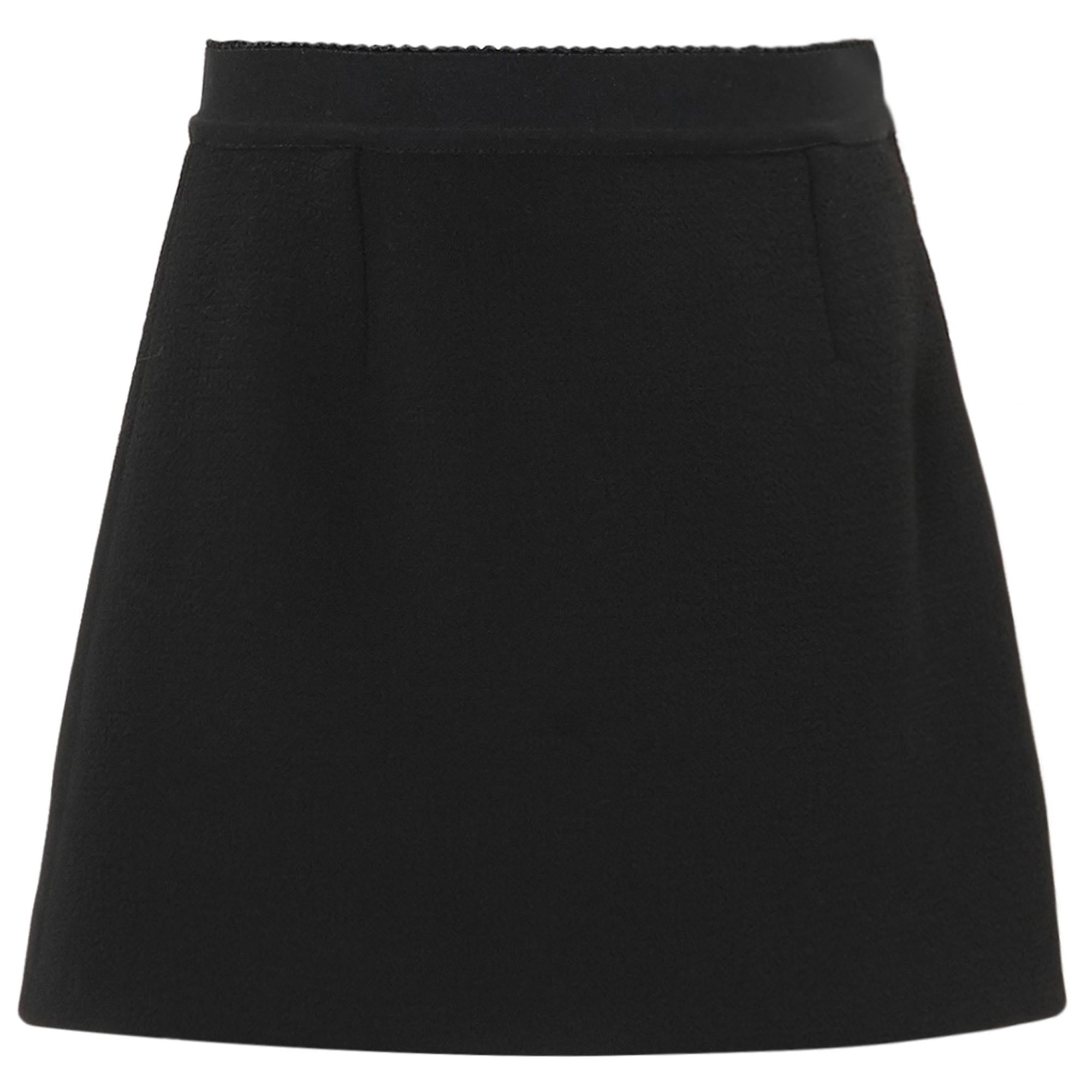 Girls Black Wool Skirt - CÉMAROSE | Children's Fashion Store - 1