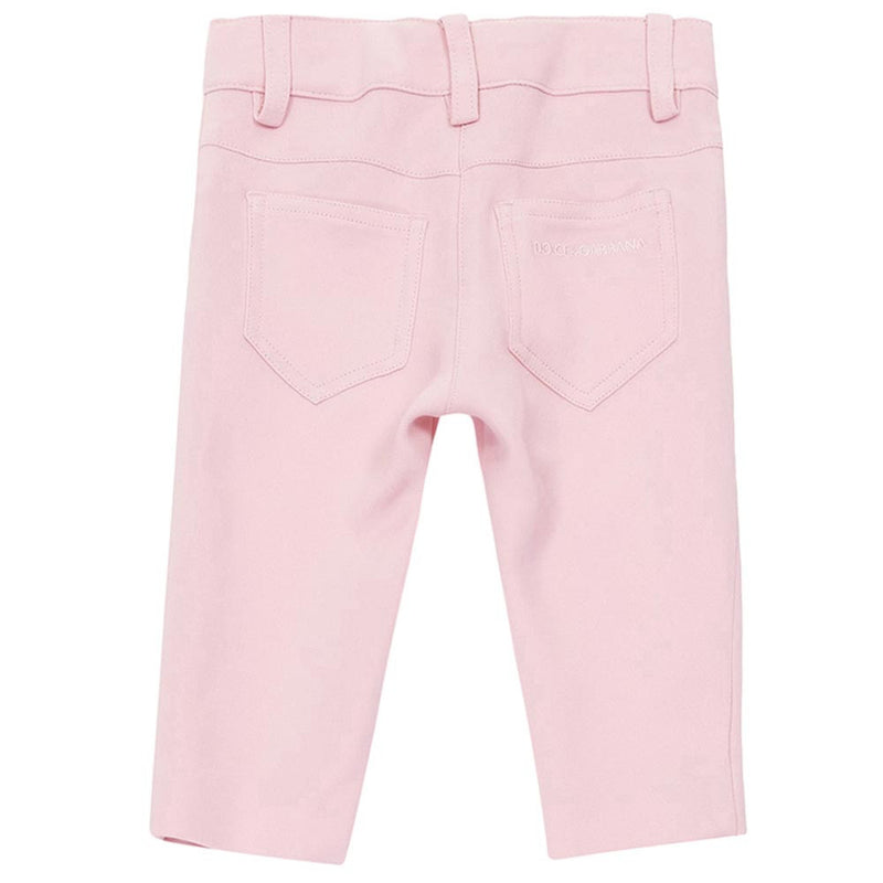 Baby Girls Pink Jersey Slim Trouser - CÉMAROSE | Children's Fashion Store - 2