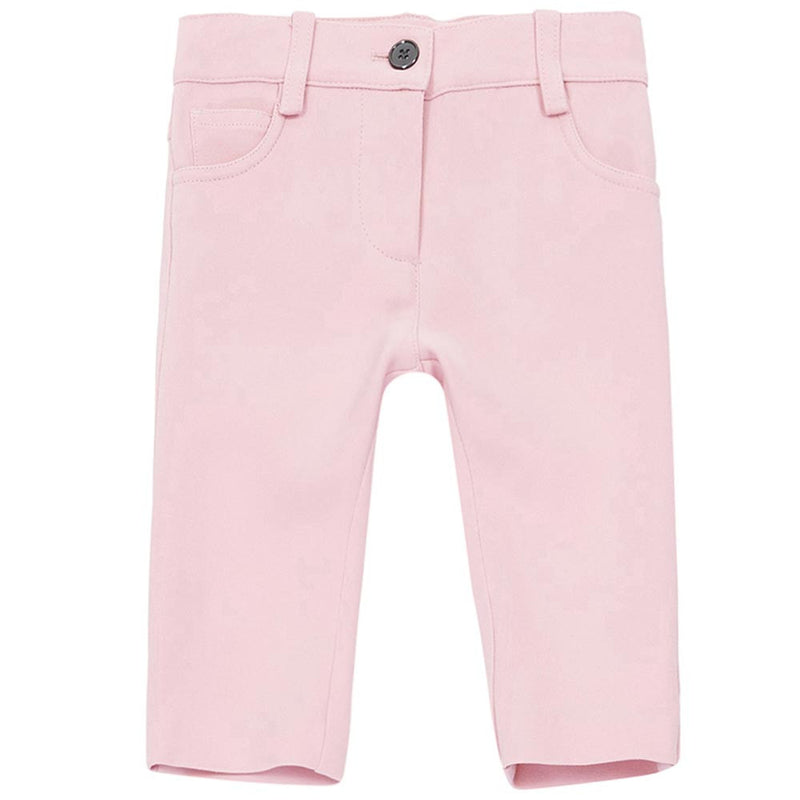 Baby Girls Pink Jersey Slim Trouser - CÉMAROSE | Children's Fashion Store - 1