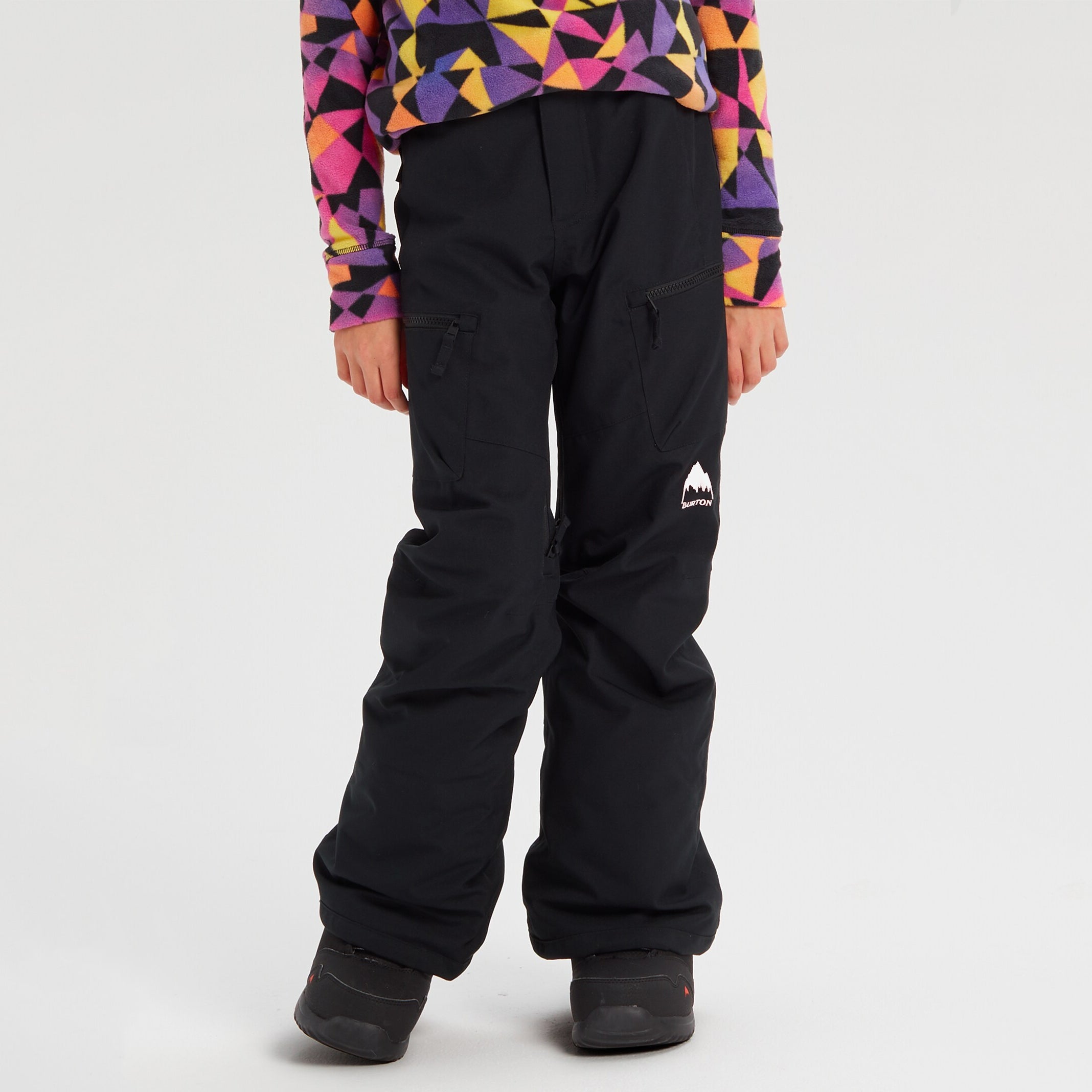 Boys & Girls Black Snow Trousers