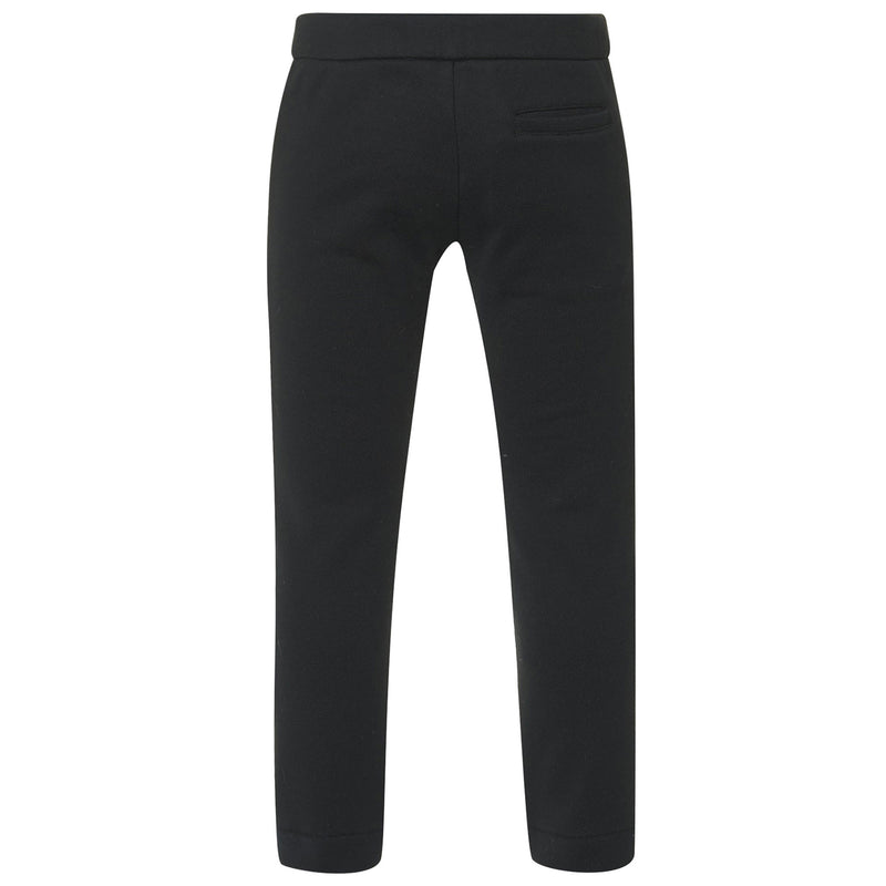 Girls Black Cotton Jersey Trouser - CÉMAROSE | Children's Fashion Store - 2