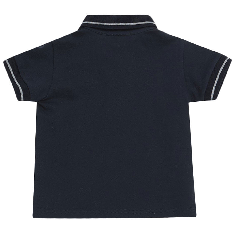 Baby Boys Dark Blue 'Citta Basico' Polo Shirt - CÉMAROSE | Children's Fashion Store - 2