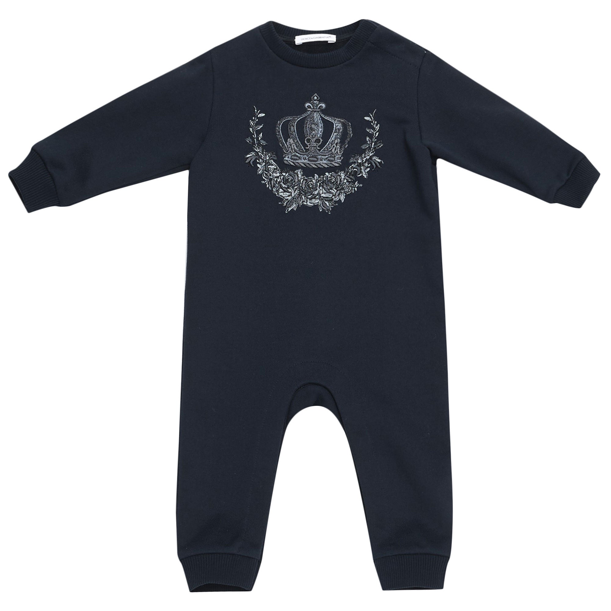 Baby Boys Dark Blue 'Citta Basico' Babygrow - CÉMAROSE | Children's Fashion Store - 1