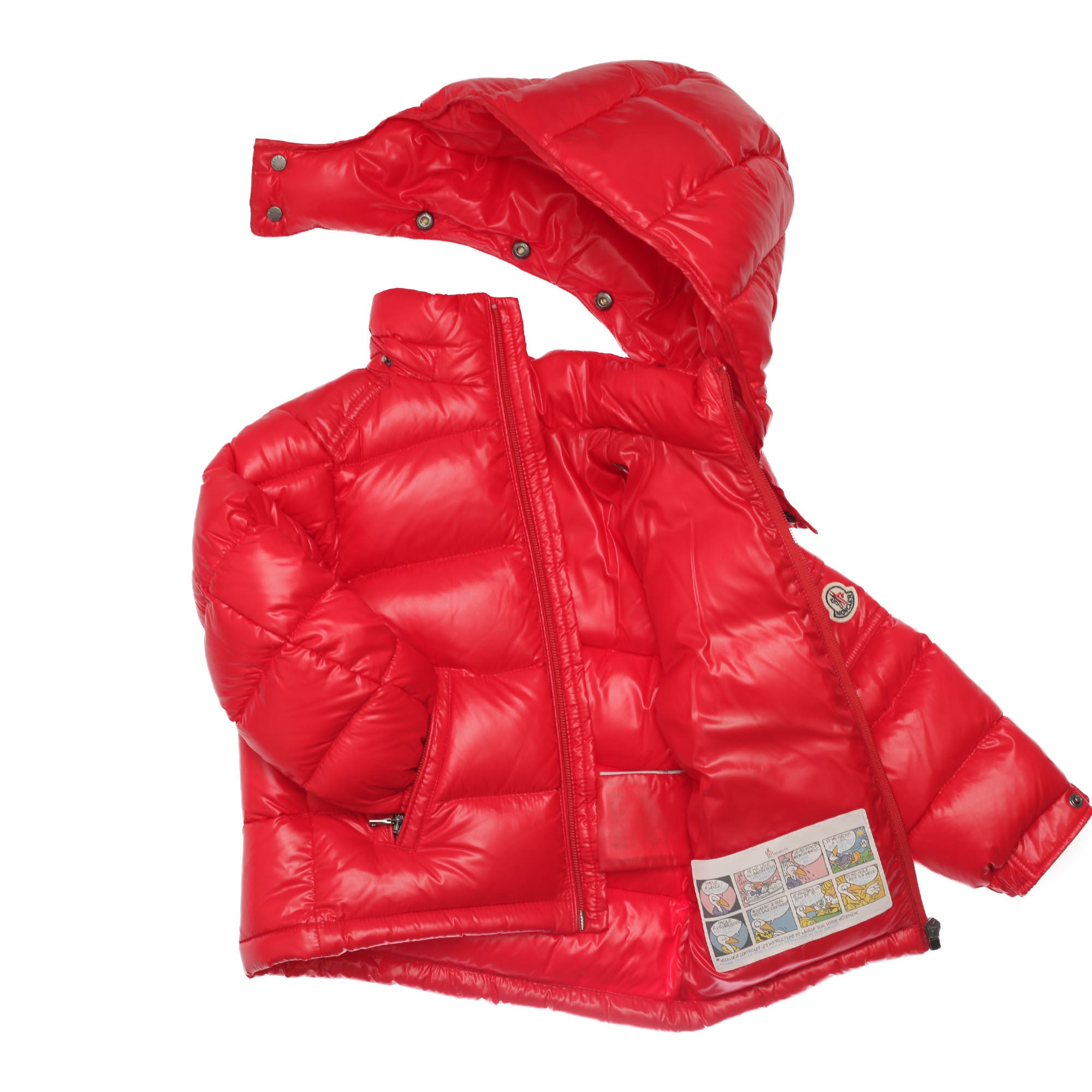 Baby Red Hooded Padded Down 'Maya'Jacket - CÉMAROSE | Children's Fashion Store - 3