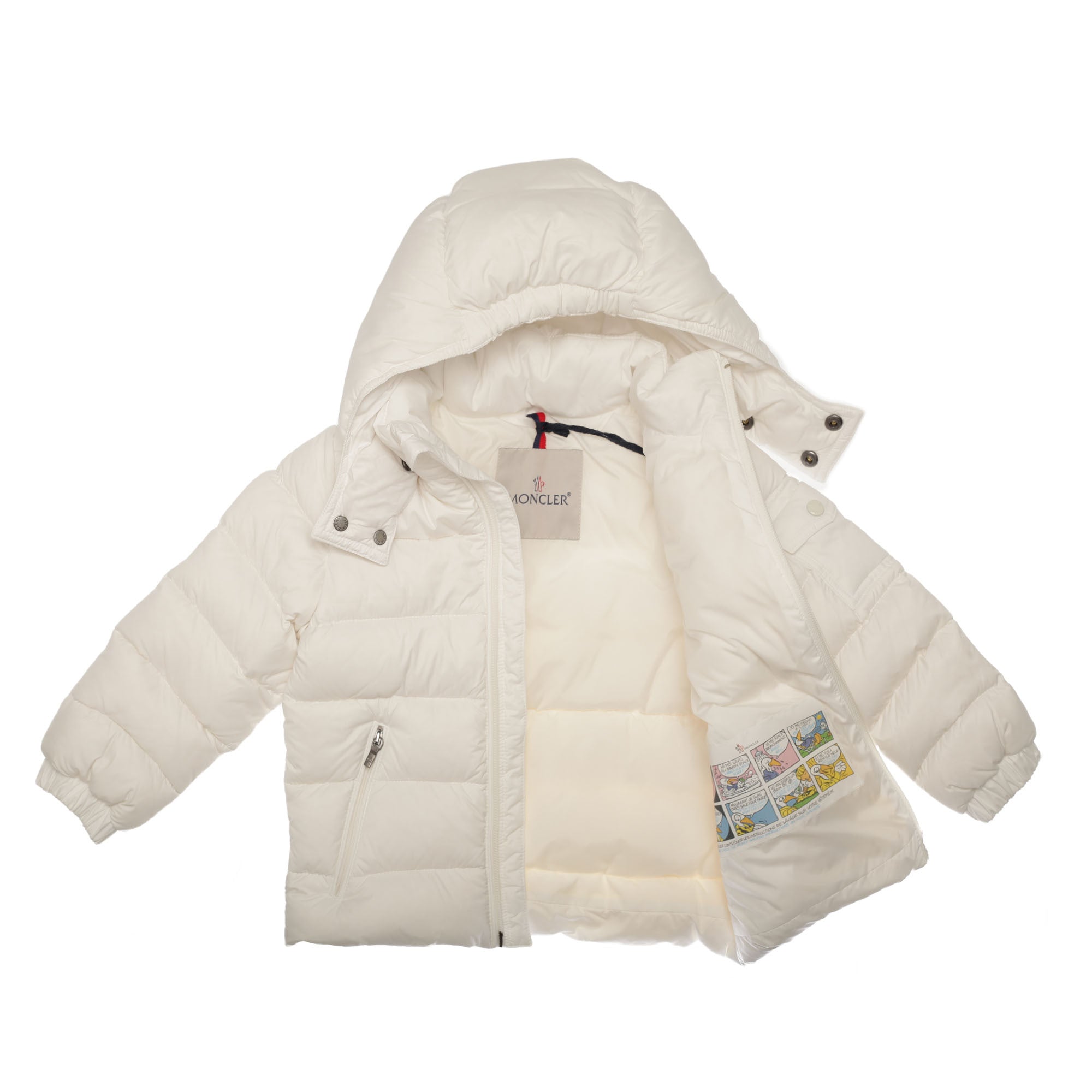 Baby Ivory Hooded 'Jules' Padded Down Jacket - CÉMAROSE | Children's Fashion Store - 3