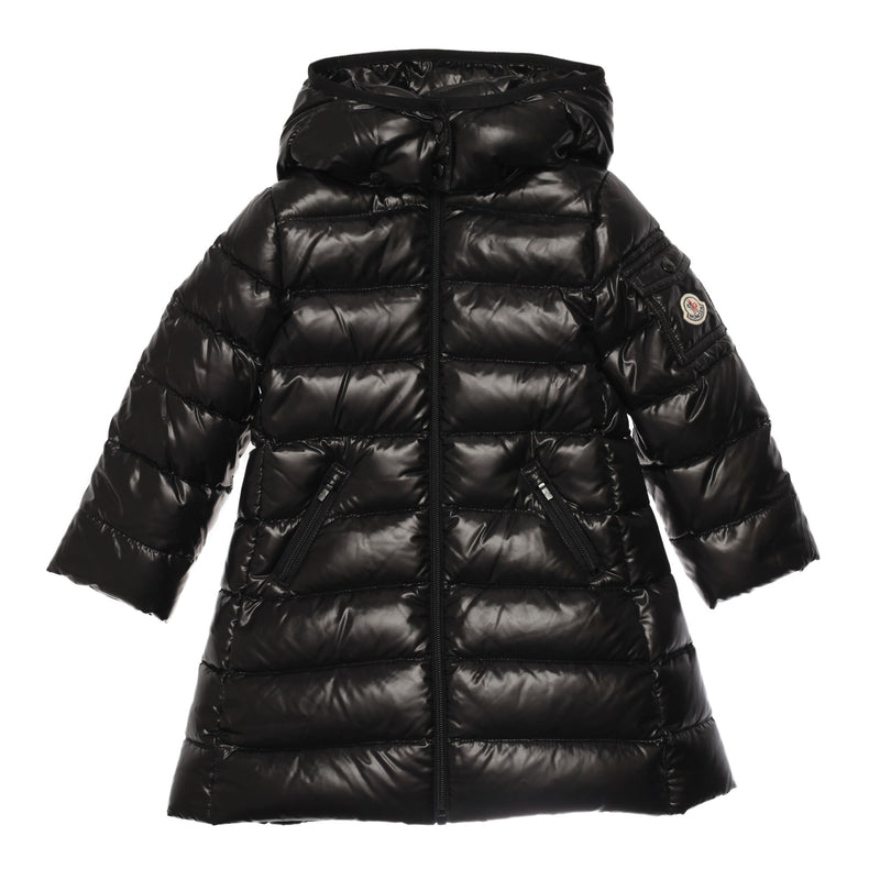 Girls Black Padded Down 'Moka' Coat - CÉMAROSE | Children's Fashion Store - 1