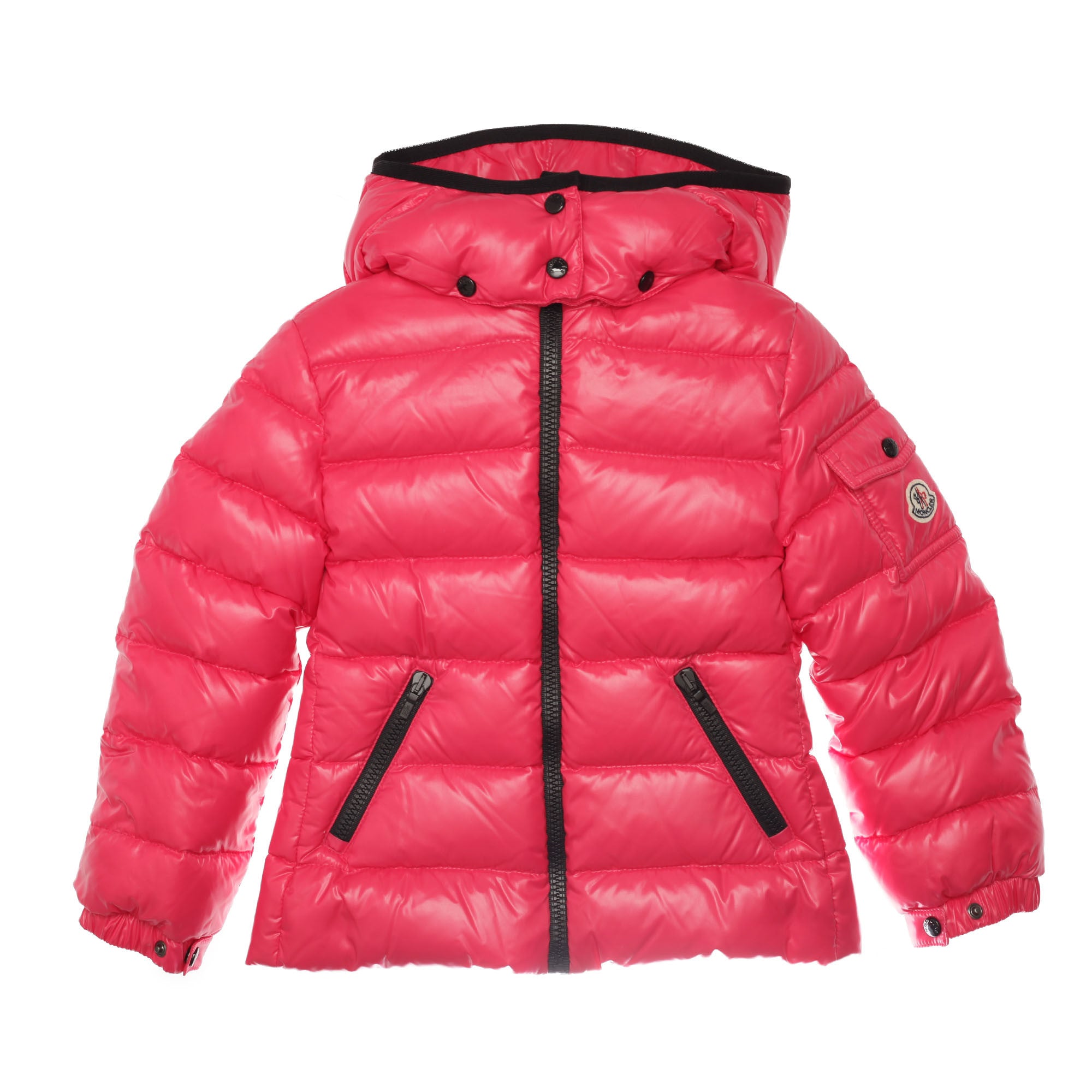 Girls Pink Hooded Padded Down 'Bady' Jacket - CÉMAROSE | Children's Fashion Store - 1
