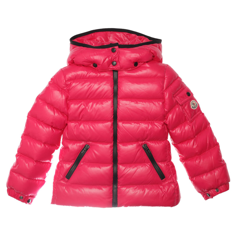 Girls Fuchsia Hooded Padded Down 'Bady' Jacket - CÉMAROSE | Children's Fashion Store - 1