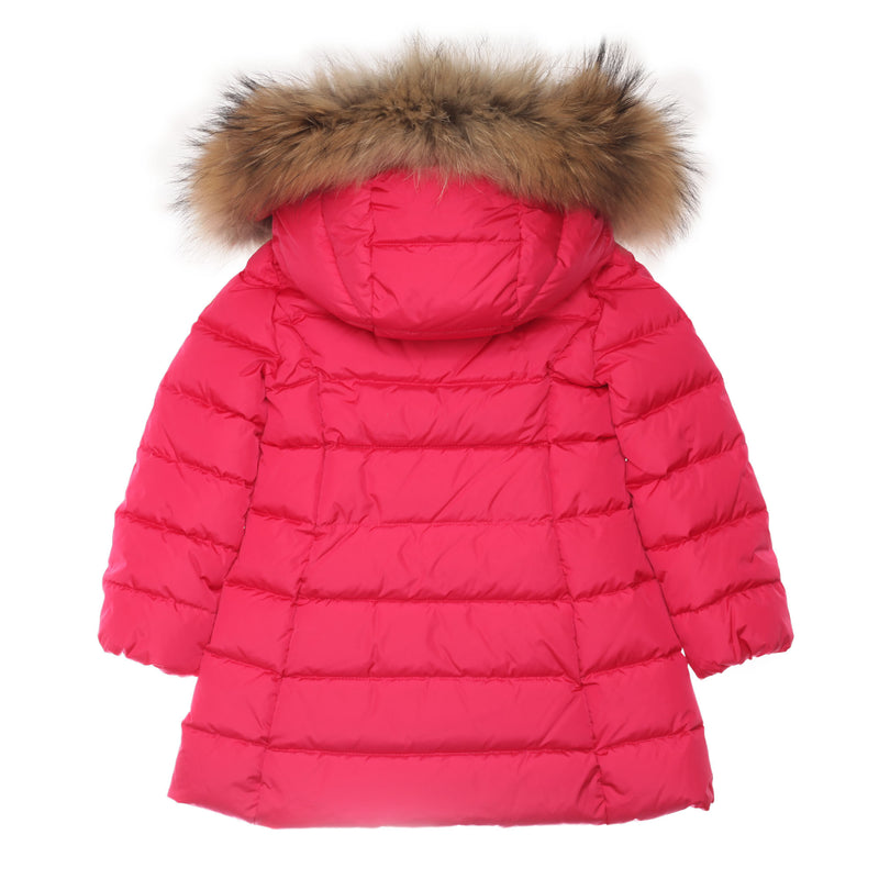 Girls Fuchsia Plush Trims Hooded 'Neste'Jacket - CÉMAROSE | Children's Fashion Store - 2
