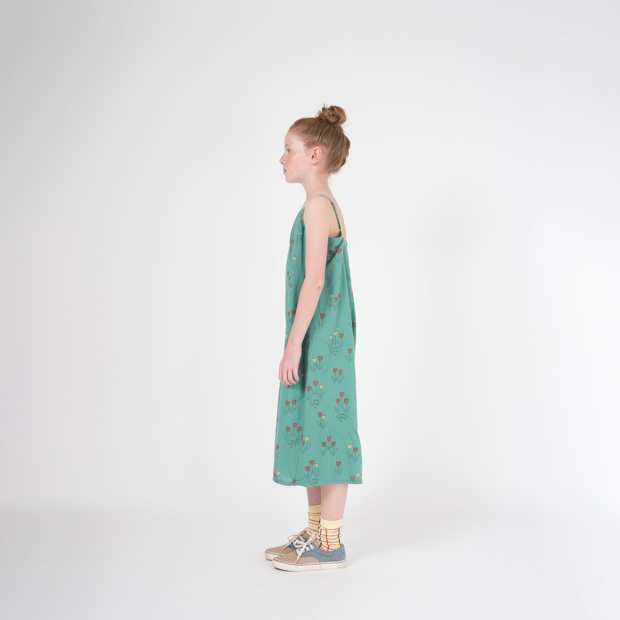 Girls Frosty Spruce Cotton Playsuit