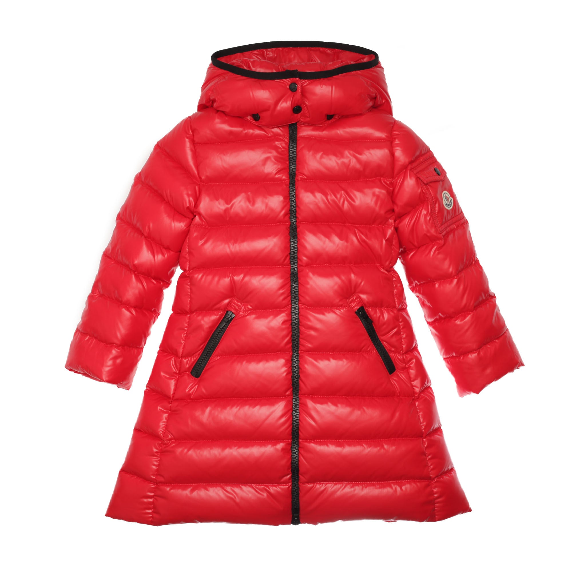 Girls Red Hooded 'Moka' Padded Down Coat - CÉMAROSE | Children's Fashion Store - 1