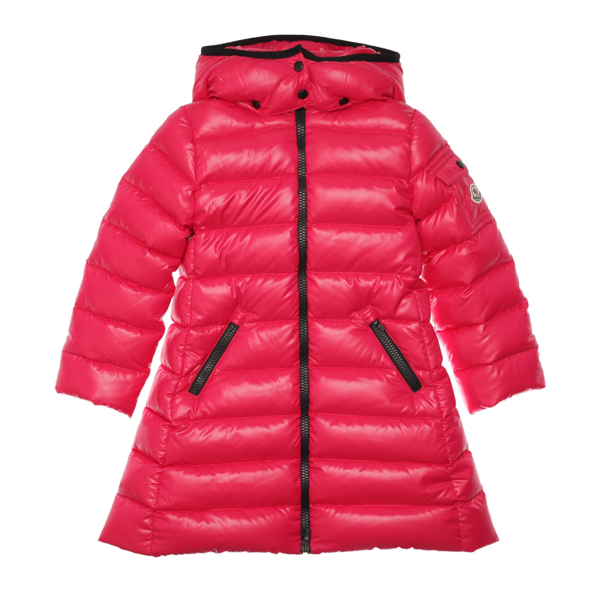 Girls Pink Hooded 'Moka' Padded Down Coat - CÉMAROSE | Children's Fashion Store - 1