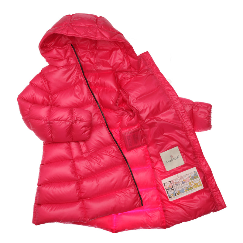 Girls Fuchsia Hooded 'Suyen' Padded Down Jacket - CÉMAROSE | Children's Fashion Store - 2
