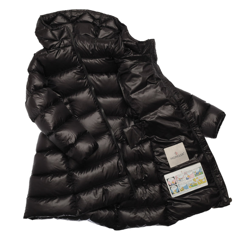 Girls Black Hooded 'Suyen' Padded Down Jacket - CÉMAROSE | Children's Fashion Store - 2